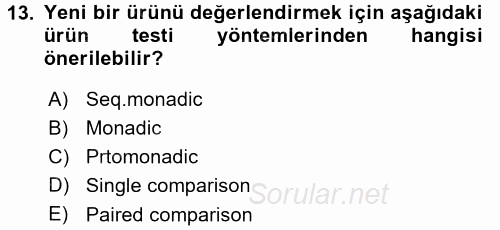 Marka ve Yönetimi 2015 - 2016 Ara Sınavı 13.Soru