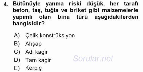 Hayat Dışı Sigortalar 2015 - 2016 Ara Sınavı 4.Soru