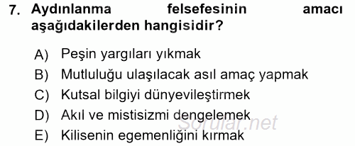 Medya ve Etik 2017 - 2018 Ara Sınavı 7.Soru