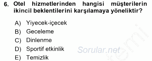 Hizmet Tasarımı 2015 - 2016 Dönem Sonu Sınavı 6.Soru