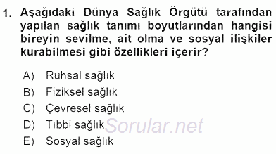 Sağlık Kurumları Yönetimi 1 2016 - 2017 Ara Sınavı 1.Soru