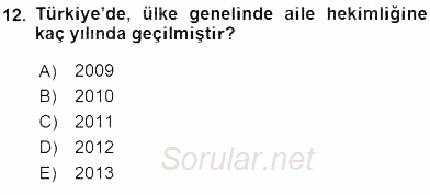 Sağlık Kurumları Yönetimi 1 2016 - 2017 Ara Sınavı 12.Soru