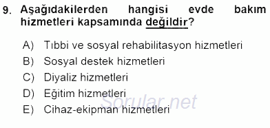 Sağlık Kurumları Yönetimi 1 2016 - 2017 Ara Sınavı 9.Soru