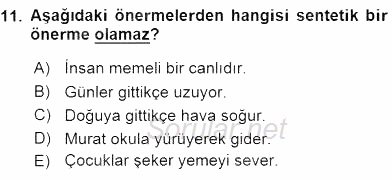 Genel Dilbilim 2 2015 - 2016 Ara Sınavı 11.Soru