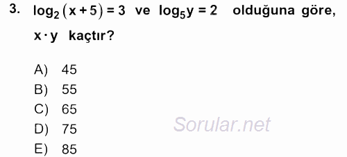 Matematik 1 2015 - 2016 Dönem Sonu Sınavı 3.Soru