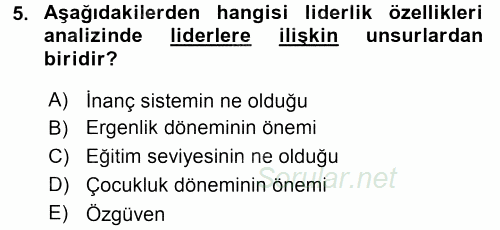 Diş Politika Analizi 2017 - 2018 Dönem Sonu Sınavı 5.Soru