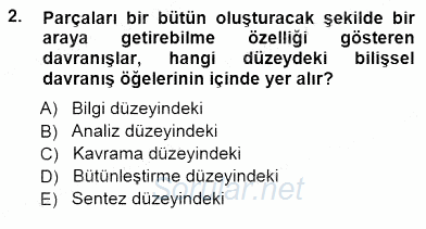 İng. Öğretmenliğinde Öğretim Teknolojileri Ve Materyal Tasarımı 1 2012 - 2013 Dönem Sonu Sınavı 2.Soru