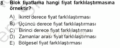 Sanayi Ekonomisi 2013 - 2014 Tek Ders Sınavı 8.Soru