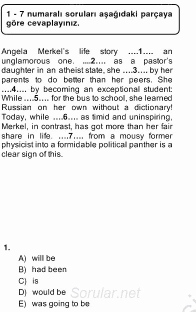 Pedagojik Gramer 2 2013 - 2014 Ara Sınavı 1.Soru