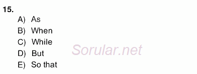 Pedagojik Gramer 2 2013 - 2014 Ara Sınavı 15.Soru