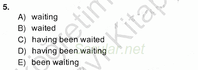 Pedagojik Gramer 2 2013 - 2014 Ara Sınavı 5.Soru