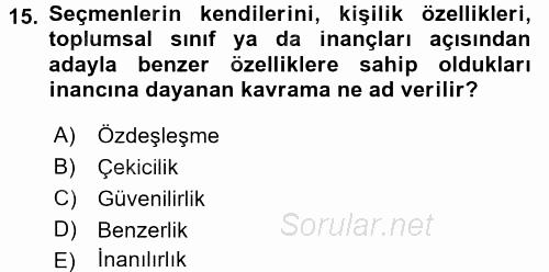 Marka ve Yönetimi 2016 - 2017 Dönem Sonu Sınavı 15.Soru