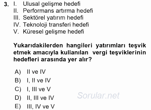Endüstri Sosyolojisi 2017 - 2018 Dönem Sonu Sınavı 3.Soru