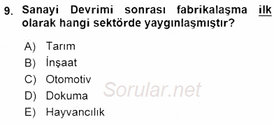 Sosyal Politika 1 2016 - 2017 Ara Sınavı 9.Soru