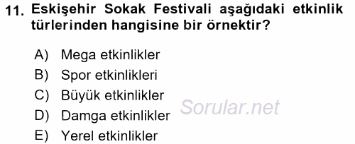 Halkla İlişkiler Uygulamaları ve Örnek Olaylar 2015 - 2016 Dönem Sonu Sınavı 11.Soru