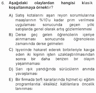 Yönetimde Güncel Yaklaşımlar 2012 - 2013 Tek Ders Sınavı 6.Soru