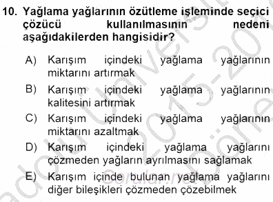 Geleneksel Enerji Kaynakları 2015 - 2016 Dönem Sonu Sınavı 10.Soru