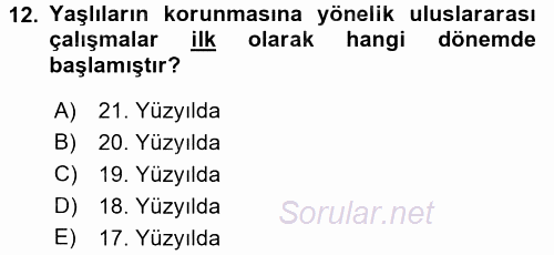 Sosyal Politika 2 2015 - 2016 Ara Sınavı 12.Soru