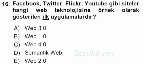 Kriz İletişimi Ve Yönetimi 2017 - 2018 Dönem Sonu Sınavı 16.Soru