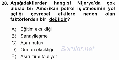 Kriz İletişimi Ve Yönetimi 2017 - 2018 Dönem Sonu Sınavı 20.Soru