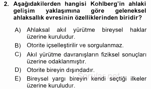 Suç Önleme Modelleri 2017 - 2018 Dönem Sonu Sınavı 2.Soru