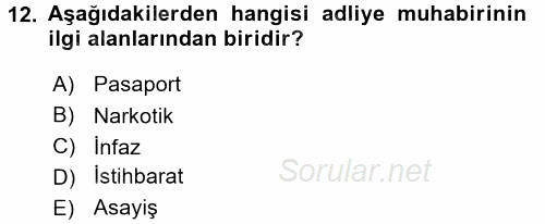 Haber Türleri 2017 - 2018 Dönem Sonu Sınavı 12.Soru