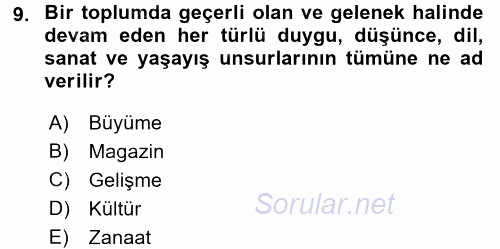 Haber Türleri 2017 - 2018 Dönem Sonu Sınavı 9.Soru