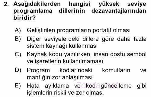 Bilgisayar Ve Programlamaya Giriş 2017 - 2018 Ara Sınavı 2.Soru