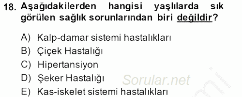 Sosyal Hizmet Kuruluşları 2014 - 2015 Ara Sınavı 18.Soru