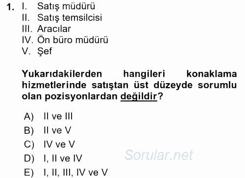 Satış Teknikleri 2017 - 2018 Ara Sınavı 1.Soru