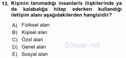 Satış Teknikleri 2017 - 2018 Ara Sınavı 13.Soru