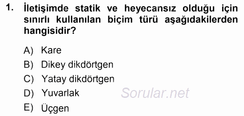 İletişim Ortamları Tasarımı 2014 - 2015 Ara Sınavı 1.Soru