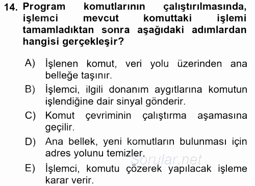 Bilgisayar Ve Programlamaya Giriş 2016 - 2017 Ara Sınavı 14.Soru