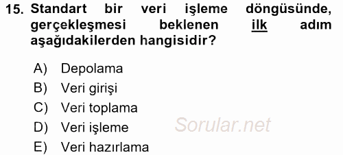 Bilgisayar Ve Programlamaya Giriş 2016 - 2017 Ara Sınavı 15.Soru