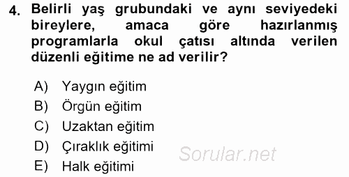 Türkiye´nin Toplumsal Yapısı 2017 - 2018 Dönem Sonu Sınavı 4.Soru