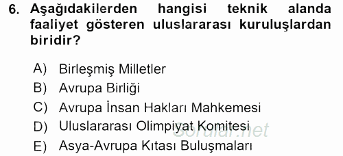 Kamu Özel Kesim Yapısı Ve İlişkileri 2015 - 2016 Tek Ders Sınavı 6.Soru