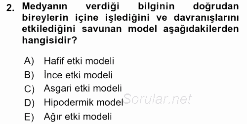 Diş Politika Analizi 2015 - 2016 Dönem Sonu Sınavı 2.Soru
