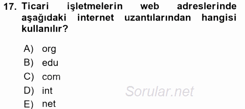 Spor ve Medya İlişkisi 2016 - 2017 Dönem Sonu Sınavı 17.Soru