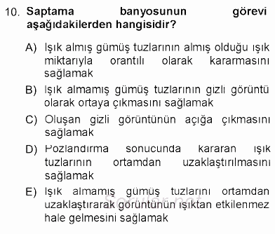 Fotoğraf Tarihi 2012 - 2013 Ara Sınavı 10.Soru