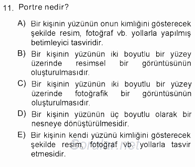 Fotoğraf Tarihi 2012 - 2013 Ara Sınavı 11.Soru