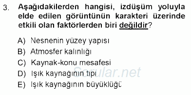 Fotoğraf Tarihi 2012 - 2013 Ara Sınavı 3.Soru