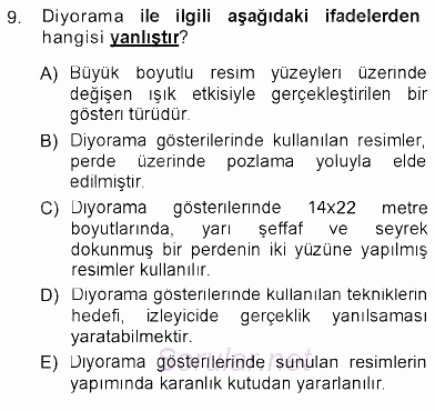 Fotoğraf Tarihi 2012 - 2013 Ara Sınavı 9.Soru