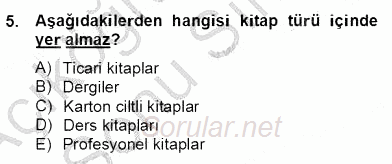 İng. Öğretmenliğinde Öğretim Teknolojileri Ve Materyal Tasarımı 2 2012 - 2013 Dönem Sonu Sınavı 5.Soru