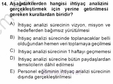 Okulöncesinde Öğretim Teknolojileri Ve Materyal Tasarımı 2013 - 2014 Dönem Sonu Sınavı 14.Soru