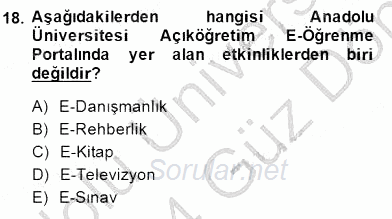 Okulöncesinde Öğretim Teknolojileri Ve Materyal Tasarımı 2013 - 2014 Dönem Sonu Sınavı 18.Soru