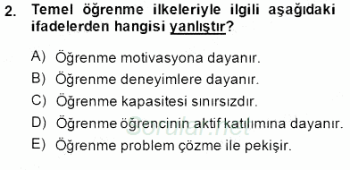 Okulöncesinde Öğretim Teknolojileri Ve Materyal Tasarımı 2013 - 2014 Dönem Sonu Sınavı 2.Soru