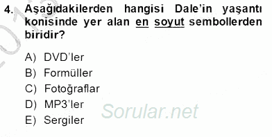 Okulöncesinde Öğretim Teknolojileri Ve Materyal Tasarımı 2013 - 2014 Dönem Sonu Sınavı 4.Soru