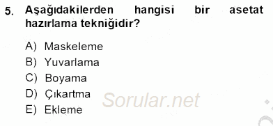 Okulöncesinde Öğretim Teknolojileri Ve Materyal Tasarımı 2013 - 2014 Dönem Sonu Sınavı 5.Soru