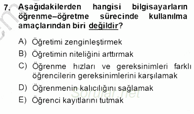 Okulöncesinde Öğretim Teknolojileri Ve Materyal Tasarımı 2013 - 2014 Dönem Sonu Sınavı 7.Soru