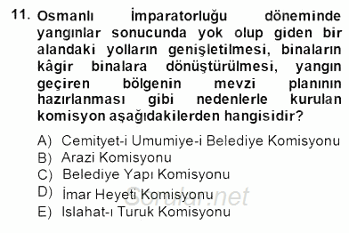 Mimarlik Tarihi 2014 - 2015 Dönem Sonu Sınavı 11.Soru